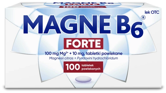 MAGNE-B6 FORTE (100 mg + 10 mg) 100 tabletek powlekanych