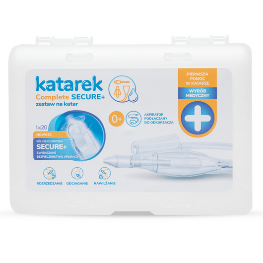 Katarek Complete Secure+ Aspirator + Sól fizjologiczna