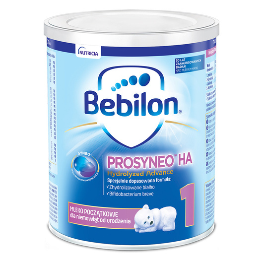Bebilon Prosyneo HA 1 mleko początkowe dla niemowląt od urodzenia, 400 g