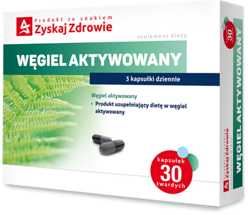 Zyskaj Zdrowie Węgiel aktywowany, 30 kapsułek