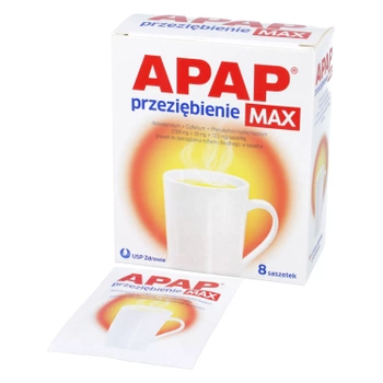 APAP przeziębienie Max x 8 saszetek