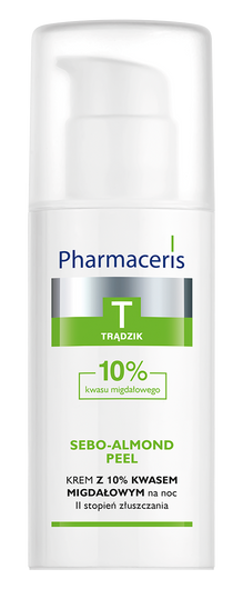 Pharmaceris T Sebo-Almond Peel Krem z 10% kwasem migdałowym na noc, 50 ml