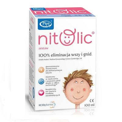 Pipi NITOLIC, Zestaw przeciw wszawicy, 100 ml