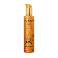Nuxe Sun Huile Solaire Or SPF 50 Suchy olejek do opalania z drobinkami, 150 ml