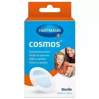 HARTMANN Plastry Cosmos na oparzenia 68 mmx43 mm x 8 sztuk