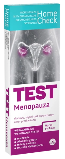 HOME CHECK Test Menopauza szybki test diagnostyczny, 2 szt