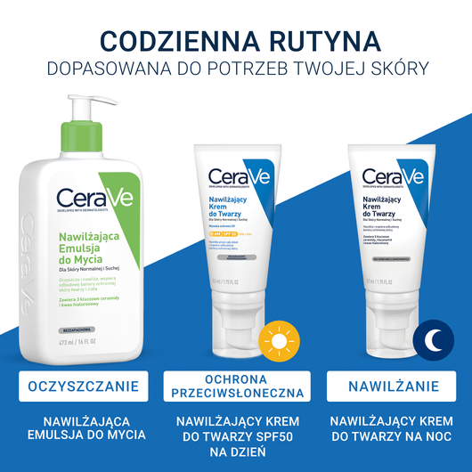 CeraVe Nawilżający Krem do twarzy, 52ml