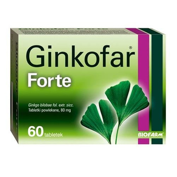 Ginkofar forte 80mg x 60 tabletek powlekanych