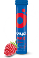 ORYAL MAX smak malinowy, 15 tabletek musujących