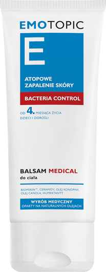 EMOTOPIC Bacteria Control Balsam Medical do ciała, 200 ml