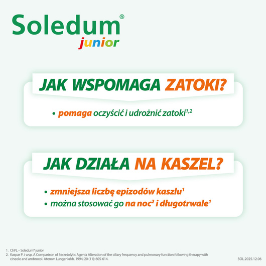 Soledum Junior 100mg, 20 kapsułek dojelitowych miękkich