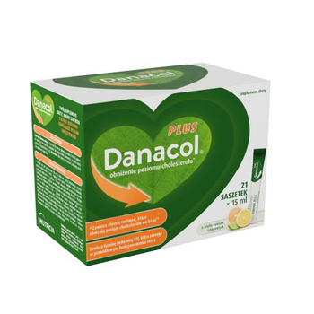 Danacol Plus saszetki 21 sztuk x 15 ml