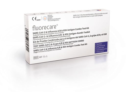 FLUORECARE Test Combo: Sars-Cov-2 & Grypa A/B & RSV Antygen