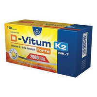 D-Vitum Forte 2000 j.m. K2, 120 kapsułek