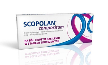 SCOPOLAN Compositum 10mg+250mg   10 tabletek drażowanych