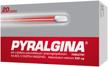 PYRALGINA 500 mg  20 tabletek