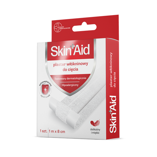Skin Aid Plaster włókninowy do cięcia 1m x 8 cm