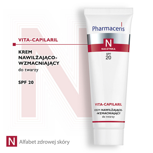 Pharmaceris N Vita-Capilaril Krem nawilżająco-wzmacniający SPF 20 do twarzy, 50 ml