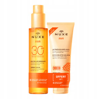 Nuxe Sun Zestaw Olejek do opalania SPF30 150 ml + Balsam po opalaniu 100 ml