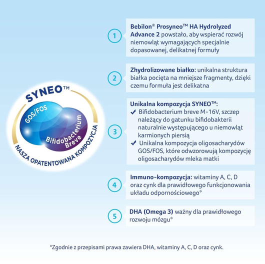 Bebilon Prosyneo HA 2, mleko następne dla niemowląt po 6. miesiącu, 400 g