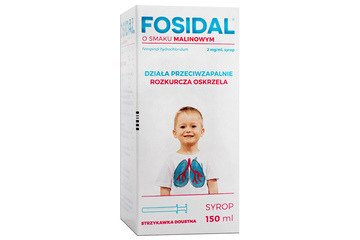 FOSIDAL 2 mg/ml syrop o smaku malinowym 150 ml  