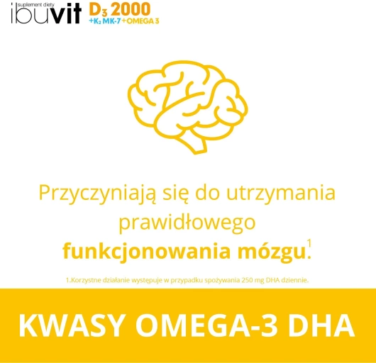 IBUVIT D3 2000 + K2 MK-7 + OMEGA 3 x 30 kapsułek