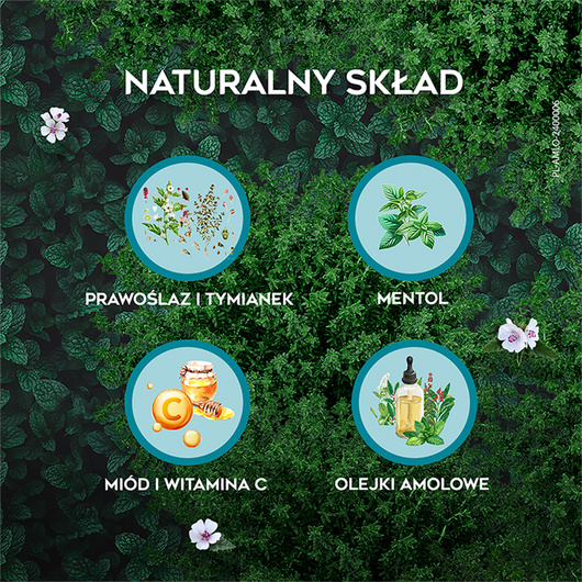 Amolowe na gardło, 16 pastylek