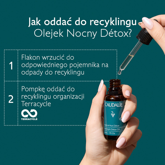 Caudalie Olejek nocny detox, 30 ml