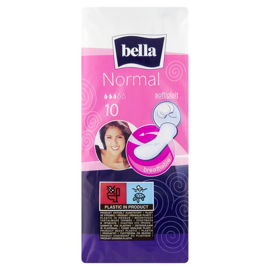Podpaski BELLA NORMAL softiplait, 10 sztuk