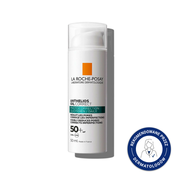 LA ROCHE-POSAY Anthelios Oil correct Żel-krem korygujący niedoskonałości SPF50+, 50ml