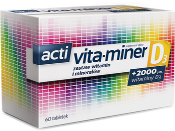 ACTI VITA-MINER D3, 60 tabletek