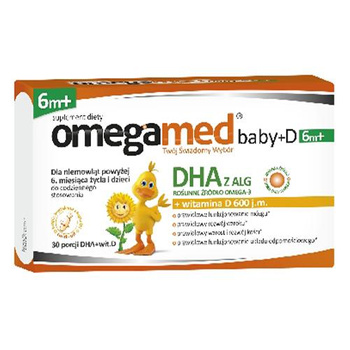 OMEGAMED Baby+D 6m+ kapsułki twist-off, 30 sztuk