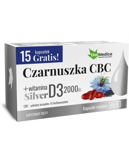 EkaMedica Czarnuszka Cbc Silver, 75 kapsułek