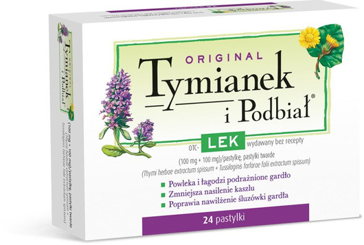 ORIGINAL TYMIANEK I PODBIAŁ x 24 pastylki