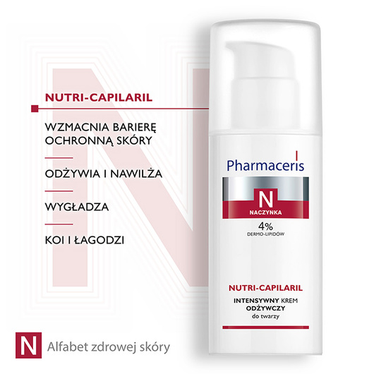 Pharmaceris N Nutri-Capilaril Intensywny krem odżywczy do twarzy, 50 ml