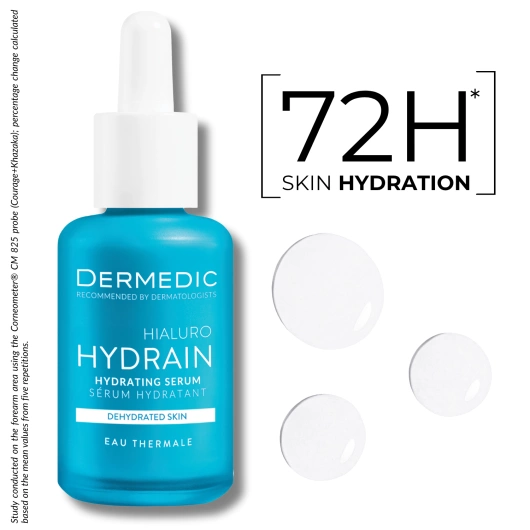 Dermedic Hydrain Serum nawadniające twarz, szyję i dekolt, 30 ml