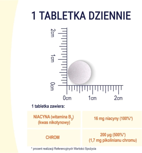 NATURELL Chrom organiczny + B3, 60 tabletek