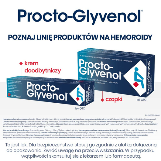 Procto-Glyvenol® Complex, 30 tabletek na hemoroidy.