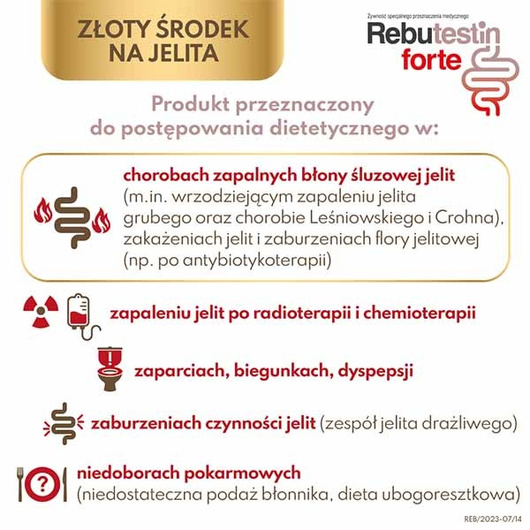 Rebutestin forte, 340 mg maślanu sodu / 60 kapsułek