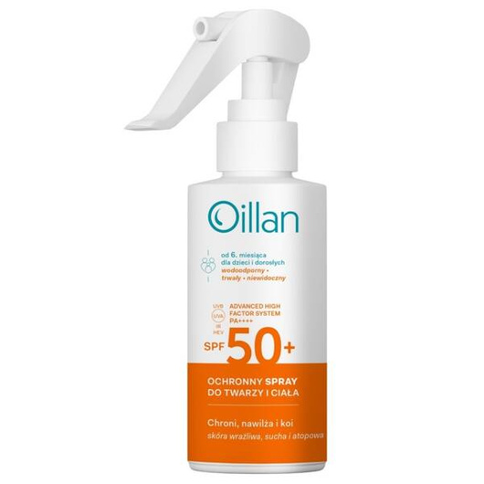 Oillan Dermo-spray dla dzieci SPF50, 125ml