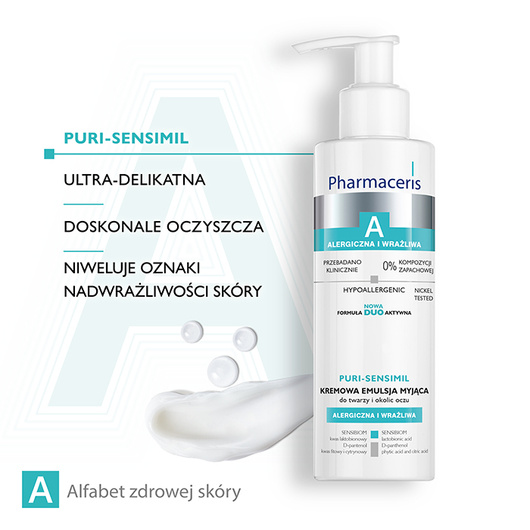 PHARMACERIS A PURI-SENSIMIL Mleczko oczyszczające, 190 ml