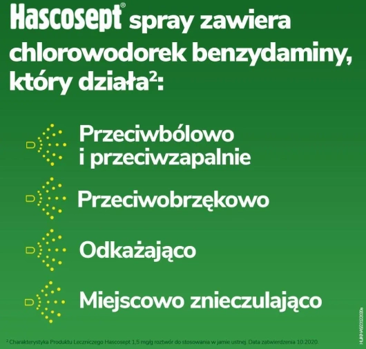 HASCOSEPT 1,5 mg/g aerozol 30 g