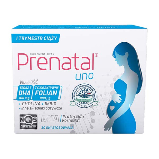 Prenatal Uno 30kaps. witaminowo-mineralnych + 30kaps. DHA