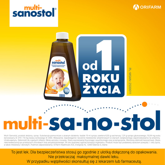 MULTI-SANOSTOL syrop, 300 ml