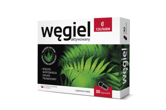 WĘGIEL AKTYWOWANY,   30 kapsułek