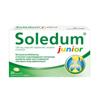 Soledum Junior 100mg, 20 kapsułek dojelitowych miękkich
