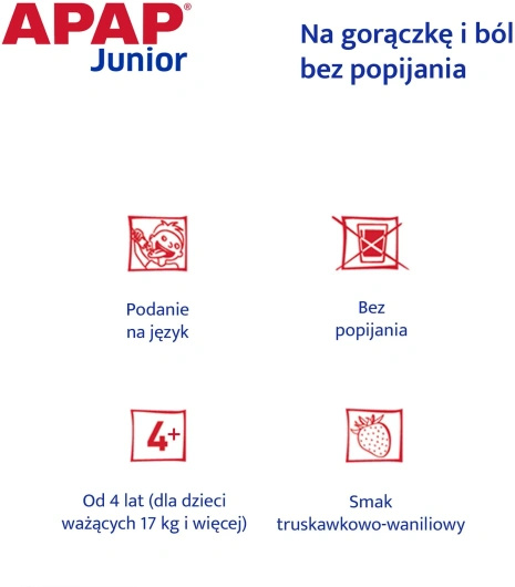 APAP Junior 250 mg, 10 saszetek