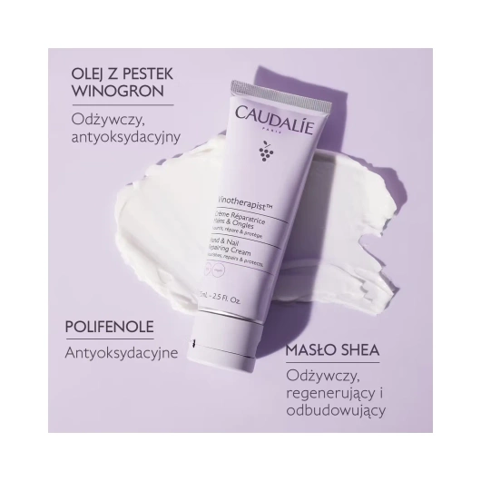 CAUDALIE VINOTHERAPIST Regenerujący Krem do rąk i paznokci, 75ml