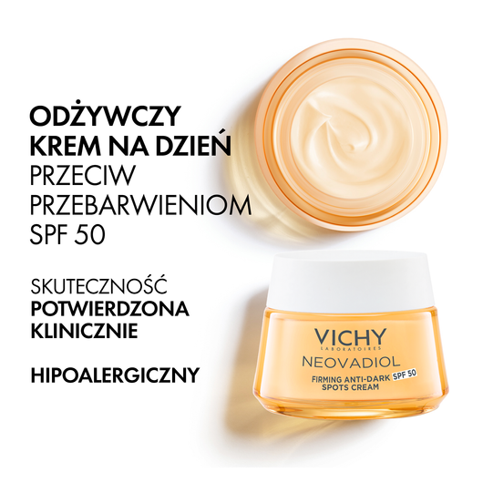 VICHY NEOVADIOL POSTMENOPAUZA Odżywczy Krem na dzień przeciw przebarwieniom SPF50, 50 ml
