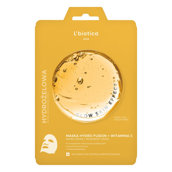 L'BIOTICA PHF + Witamina C Nawilżenie & Rozświetlenie Hydrożelowa Maska do twarzy
